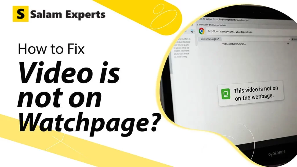 How to Fix “Video Isn’t on a Watch Page” Error in Google Search Console